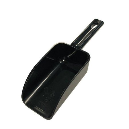 PIAZZA 3.5 in. Poly Hand Scoop - Black; Small PI565881